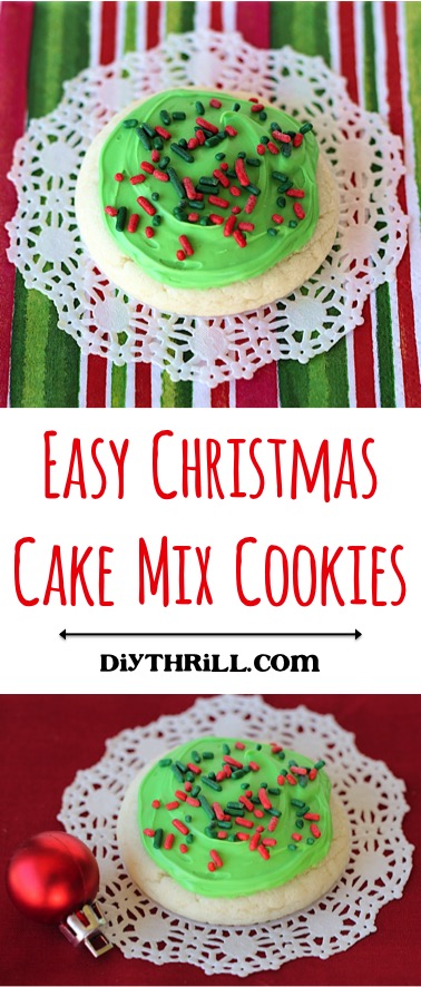 Easy Christmas Cake Mix Cookie Recipe - DIY Thrill