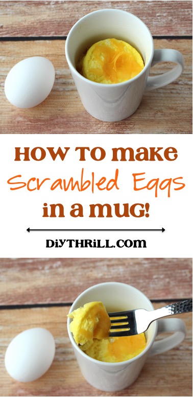 How to Make Scrambled Eggs in a Mug from DIYThrill.com
