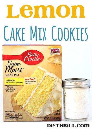 Lemon Cake Mix Cookies Recipe! (4 Ingredients) - DIY Thrill