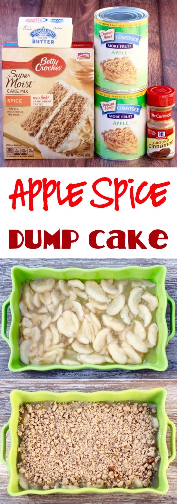 Easy Apple Spice Dump Cake Recipe