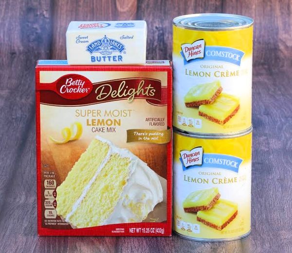 Easy Lemon Dump Cake Recipe! (Just 3 Ingredients!) - DIY Thrill