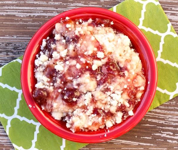 Raspberry Cheesecake Dump Cake