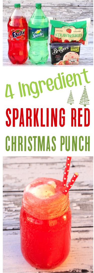 Sparkling Red Christmas Punch Recipe