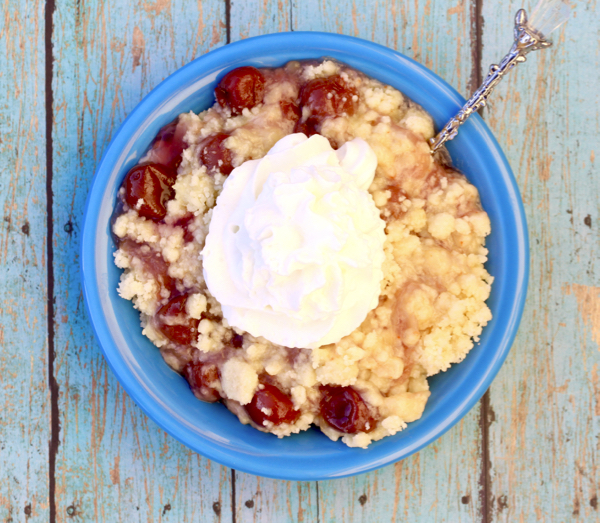 Blueberry Angel Food Cake