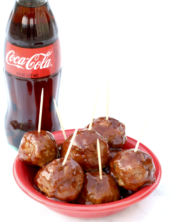 Crockpot BBQ Coke Meatballs