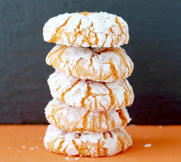 chocolate orange crinkle cookies