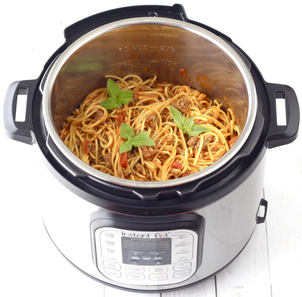 Instant Pot Spaghetti with Meat Sauce