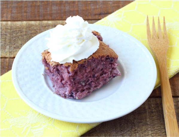 Blackberry Angel Food Cake