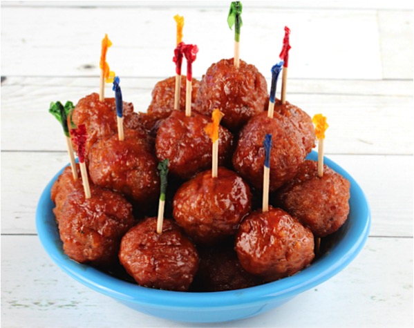 Meatballs with Grape Jelly (3-Ingredients) - Princess Pinky Girl