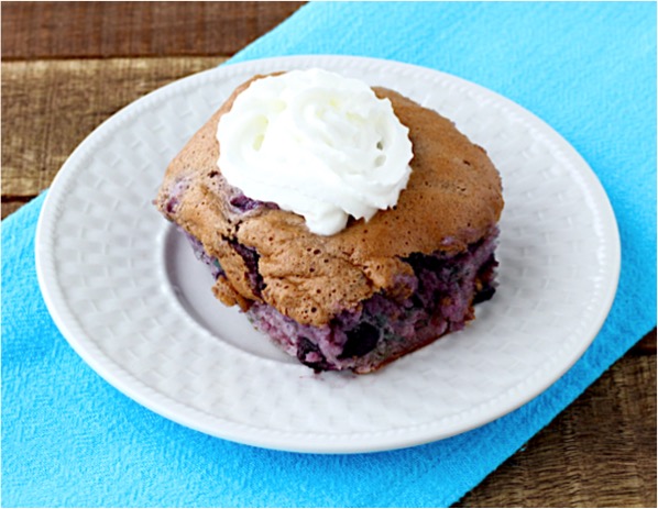 Blueberry Angel Food Cake